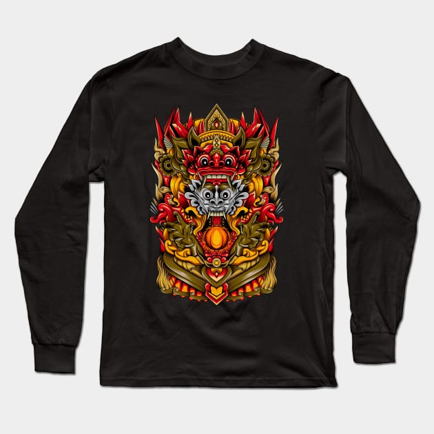 Barong and Rangda Long Sleeve T-Shirt by AGORA studio